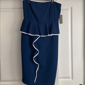 New York & Company Navy Strapless